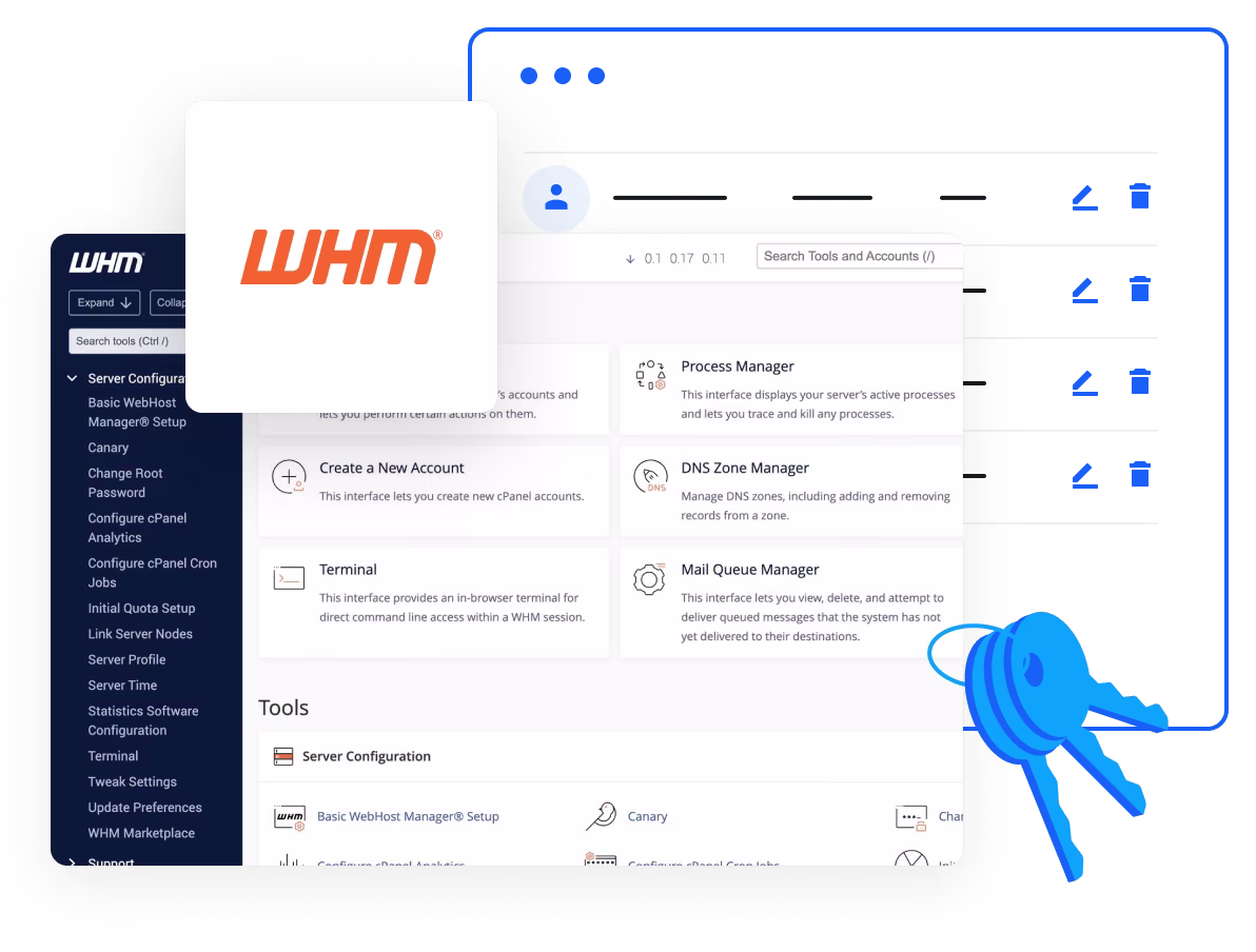 Manage Customer Accounts with WHM