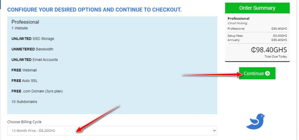 domain registration configure