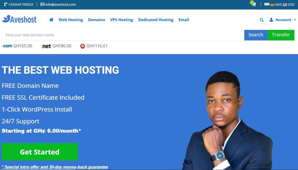 professional business website hosting package