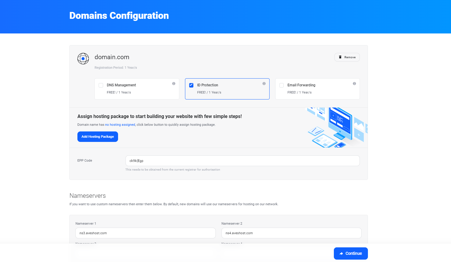 Configure your domain